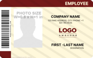 Office ID Card Template -Editor