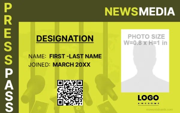 Press Reporter ID Car