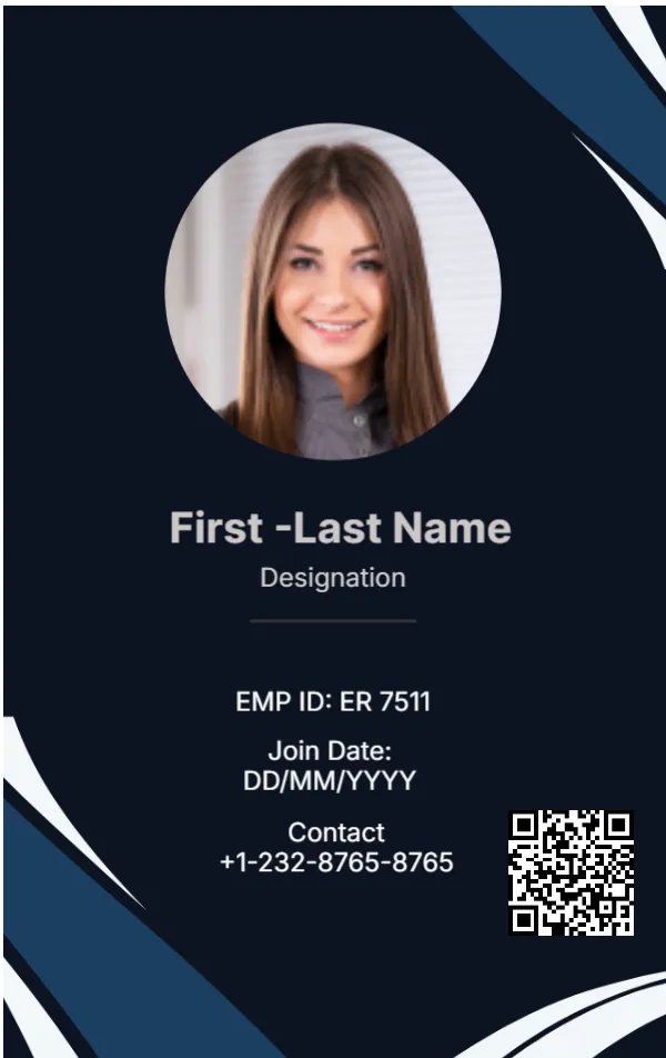 Company ID Card Template
