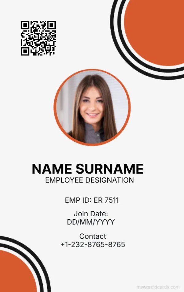 Company ID Card Template