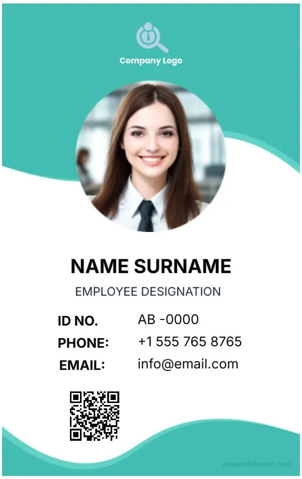 Company ID Card Template