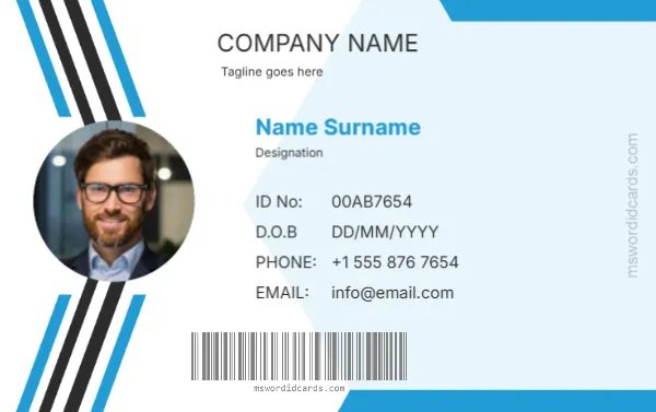 Employee ID Card Template -Editor